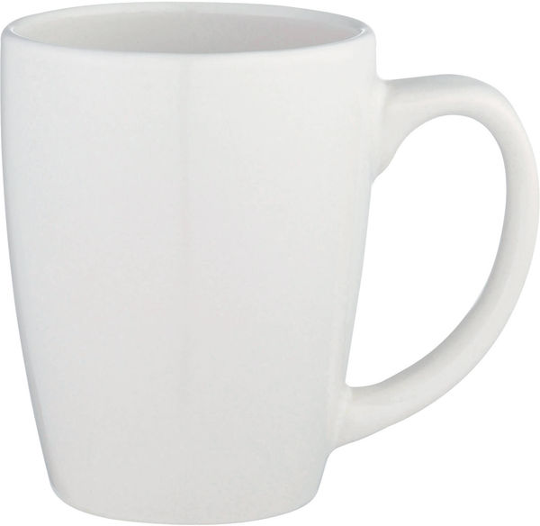 Am image of a Custom Constellation 12oz Ceramic Mug in White!
