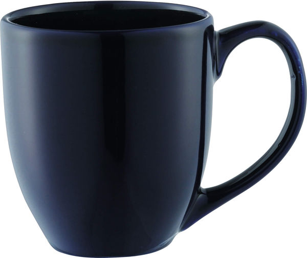 Am image of a Custom Zapata 15oz Ceramic Mug in Navy Blue!