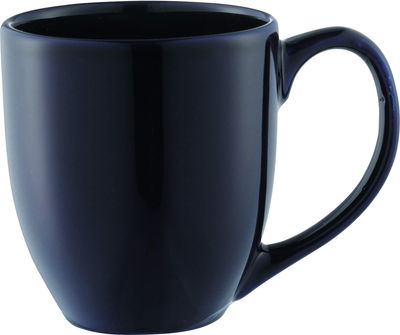 Am image of a Custom Zapata 15oz Ceramic Mug in Navy Blue!