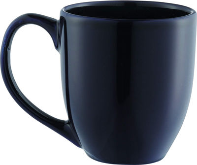 Am image of a Custom Zapata 15oz Ceramic Mug in Navy Blue!