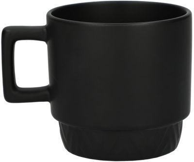 Am image of a Custom Paco 12oz Ceramic Mug in Black!