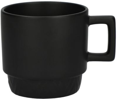Am image of a Custom Paco 12oz Ceramic Mug in Black!