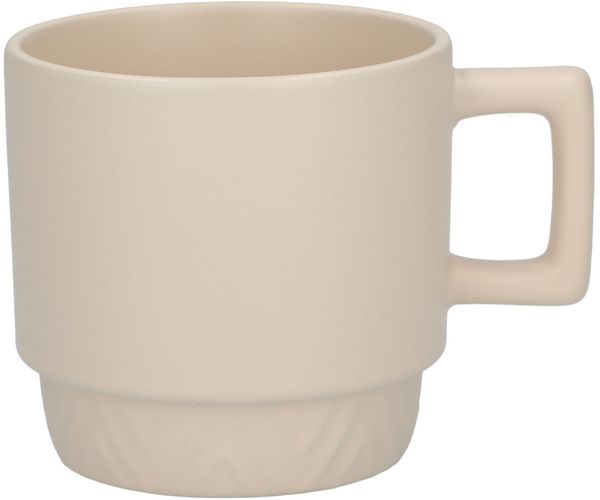 Am image of a Custom Paco 12oz Ceramic Mug in Cream!