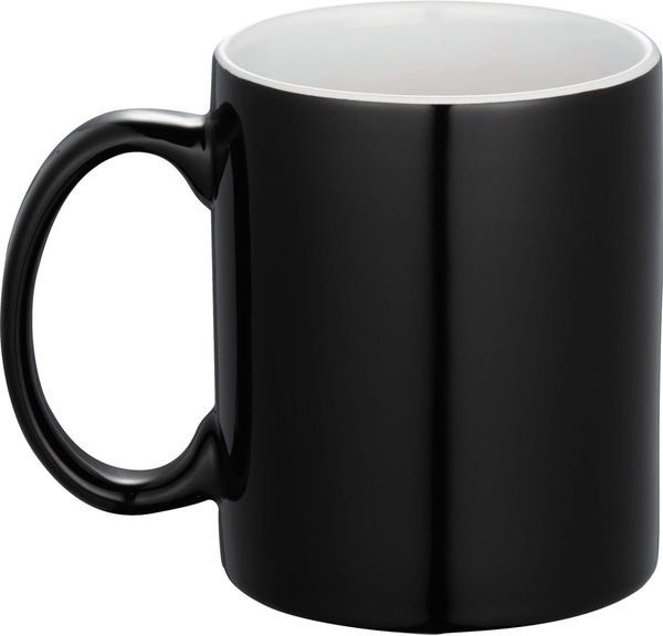 Am image of a Custom Bounty Spirit 11oz Ceramic Mug in Black!