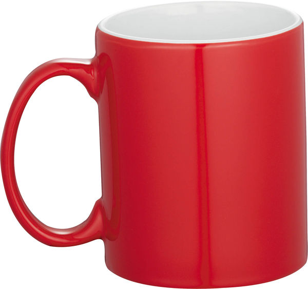 Am image of a Custom Bounty Spirit 11oz Ceramic Mug in Red!