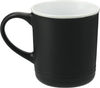 Am image of a Custom Bronx 12oz Ceramic Mug in Black!