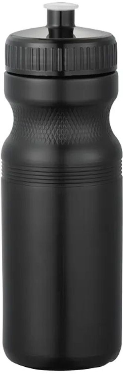 Am image of a Custom Easy Squeezy Spirit 24oz Sports Bottle in Black!