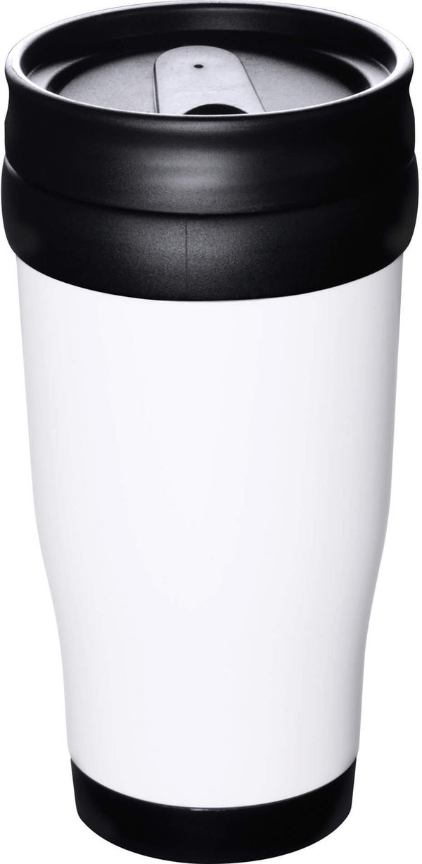 Am image of a Custom Columbia 16oz Insulated Tumbler in White!