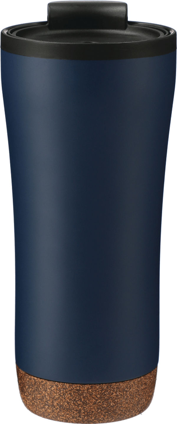 Am image of a Custom Valhalla 16oz Tumbler With Plastic Inner in Navy!