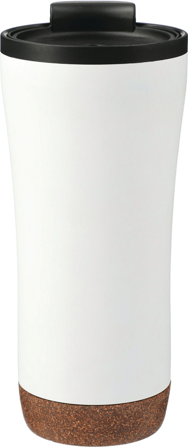 Am image of a Custom Valhalla 16oz Tumbler With Plastic Inner in White!