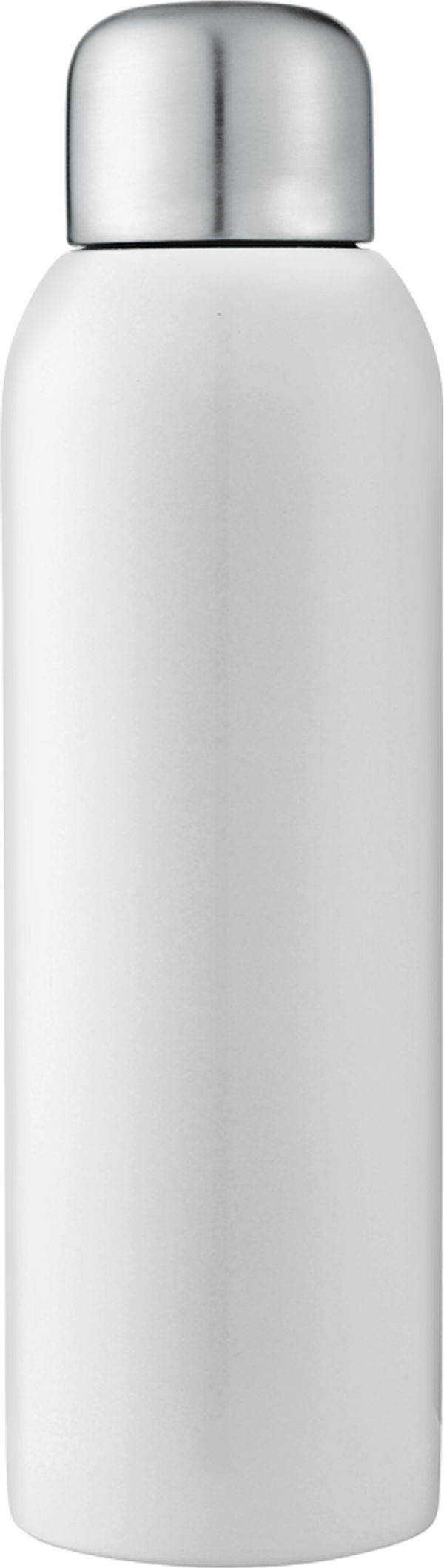 Am image of a Custom Guzzle 28oz Stainless Sports Bottle in White!