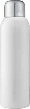 Am image of a Custom Guzzle 28oz Stainless Sports Bottle in White!