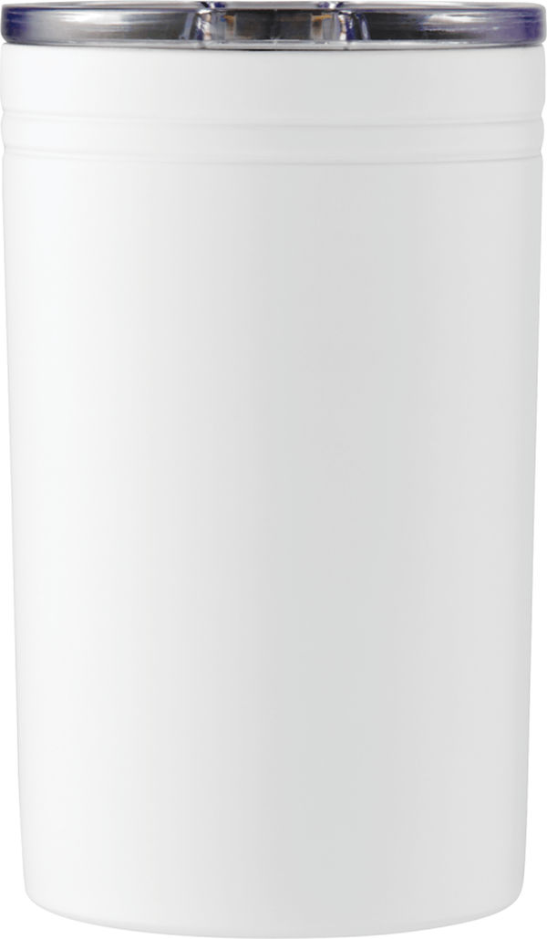 Am image of a Custom Sherpa 11oz Vacuum Tumbler & Insulator in White!