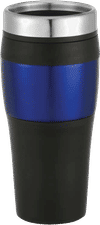 Am image of a Custom Cayman 15oz Travel Tumbler in Blue!