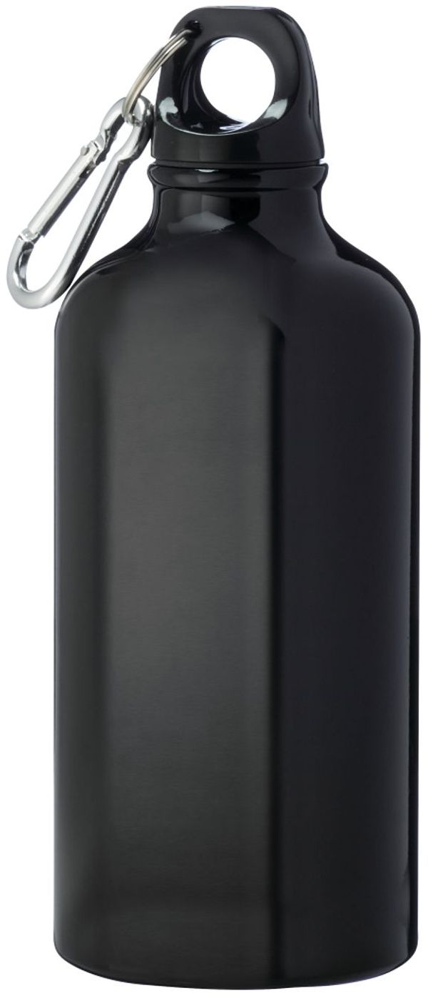 Am image of a Custom Li'l Shorty 17oz Aluminum Sports Bottle in Black!