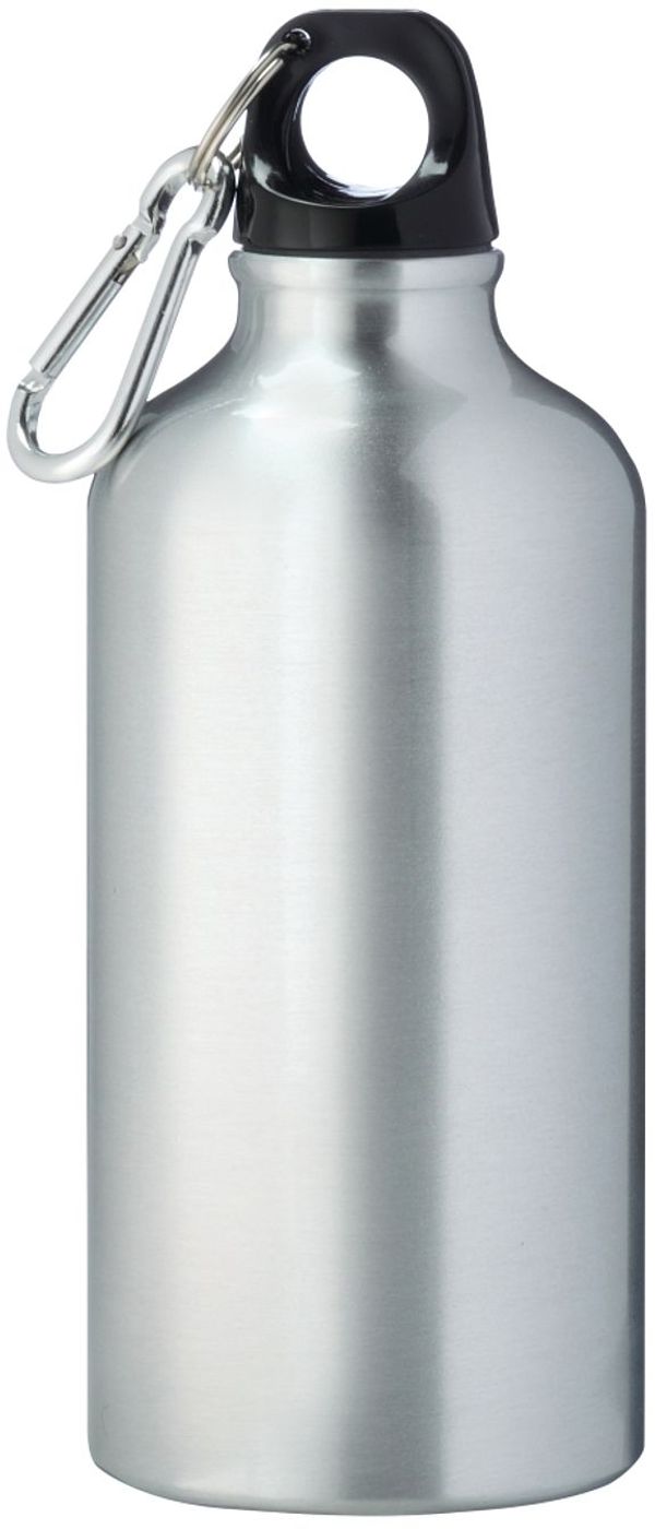 Am image of a Custom Li'l Shorty 17oz Aluminum Sports Bottle in Silver!