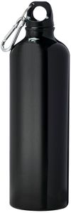 Am image of a Custom Pacific 26oz Aluminum Sports Bottle in Black!