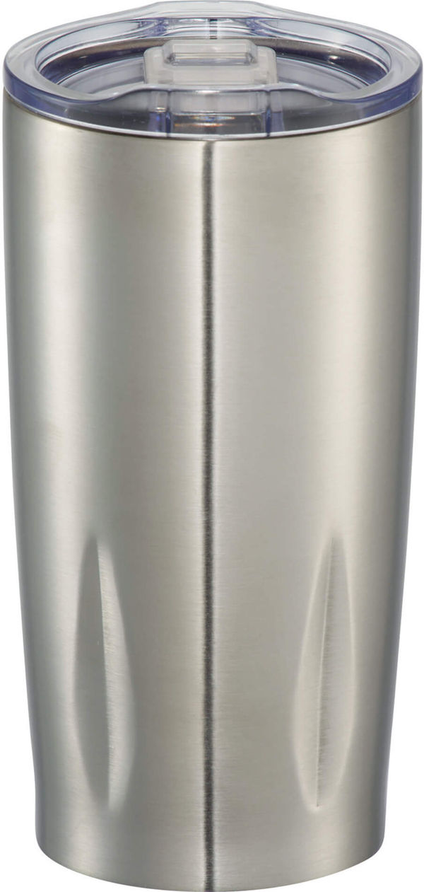 Am image of a Custom Rocky 20oz Vacuum Tumbler in Silver!
