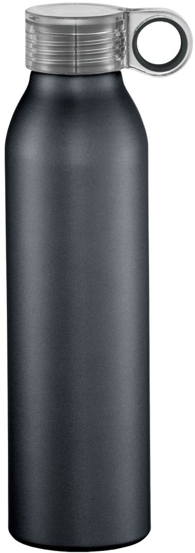 Am image of a Custom Grom 22oz Aluminum Sports Bottle in Charcoal!