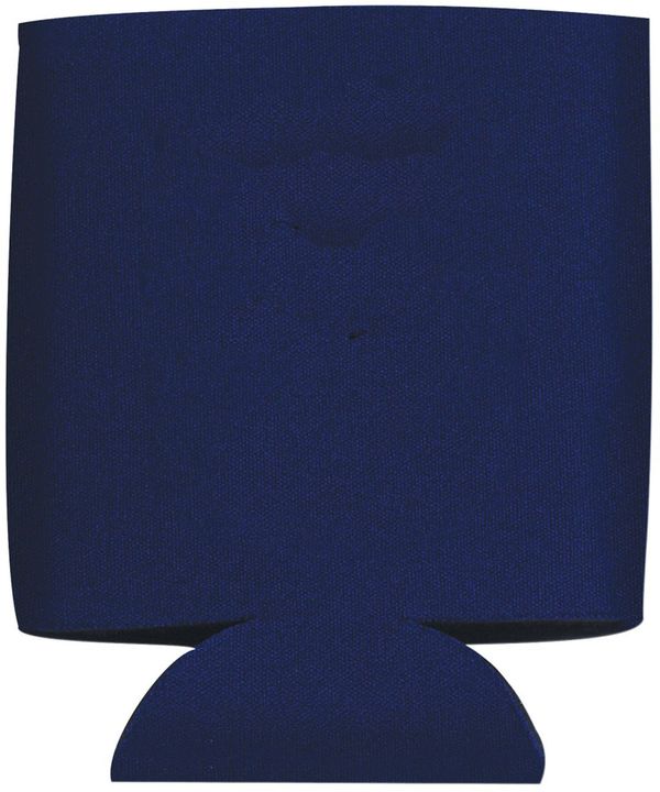 Am image of a Custom 12oz Collapsible Can Insulator in Navy Blue!