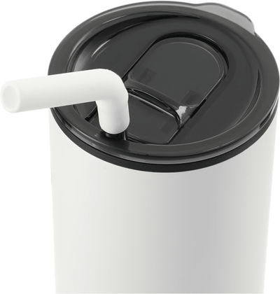 An image of a Custom Lagom Insulated 16oz Stainless Steel Tumbler with Straw!