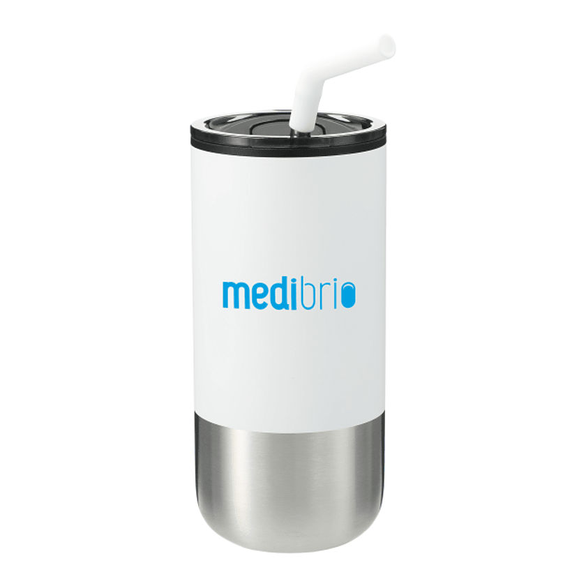 Lagom Insulated 16oz Stainless Steel Tumbler with Straw