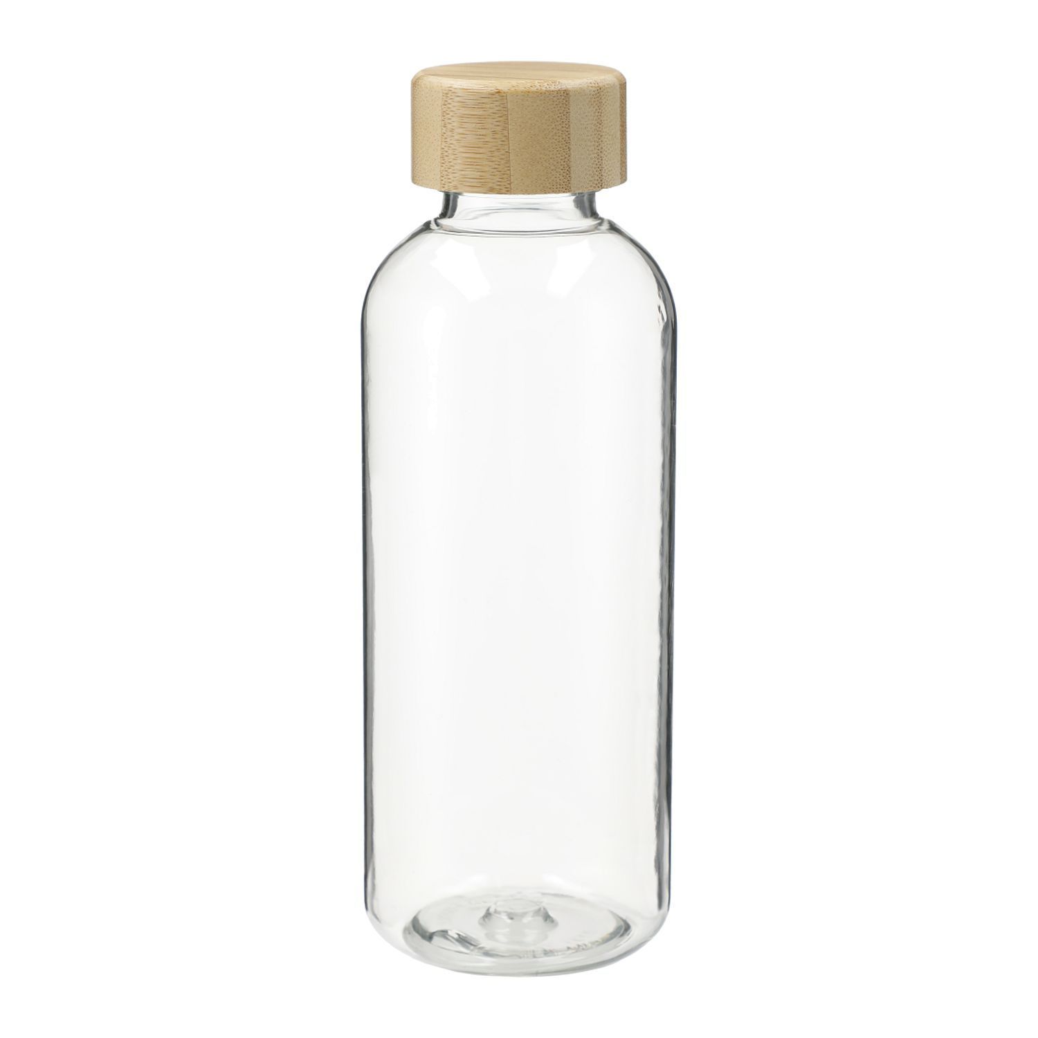 Sona 22oz RPET Reusable Bottle with FSC® 100 Percent Bamboo Lid in Clear