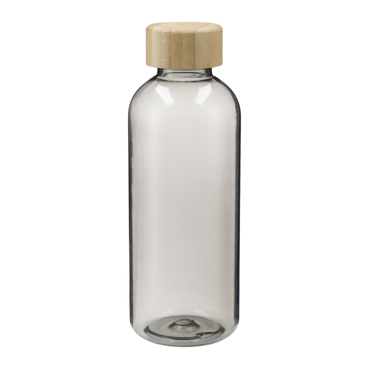 Sona 22oz RPET Reusable Bottle with FSC® 100 Percent Bamboo Lid in Smoke