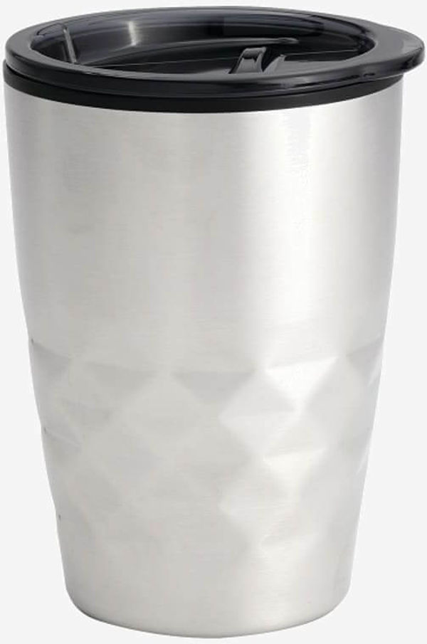 Am image of a Custom Kappa 12oz Tumbler in Silver!