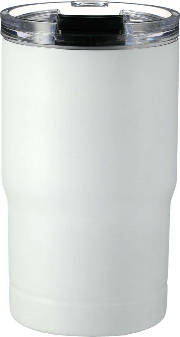 Am image of a Custom Bluff 12oz Vacuum Tumbler & Cooler in White!