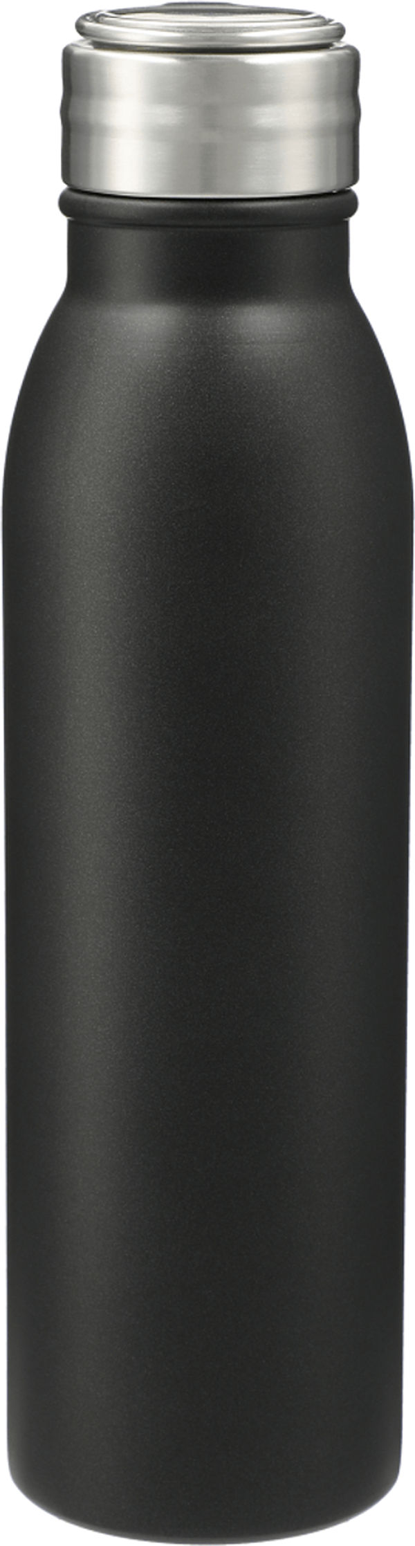 Am image of a Custom Vida 24oz Stainless Steel Bottle in Black!