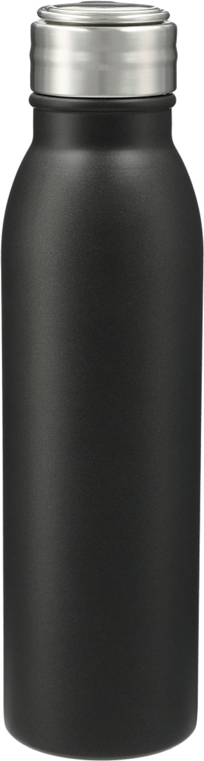 Am image of a Custom Vida 24oz Stainless Steel Bottle in Black!