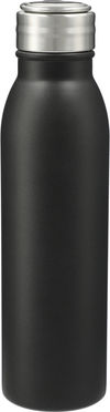 Am image of a Custom Vida 24oz Stainless Steel Bottle in Black!
