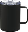 Am image of a Custom Rover 14oz Vacuum Insulated Camp Mug in Black!