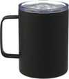Am image of a Custom Rover 14oz Vacuum Insulated Camp Mug in Black!