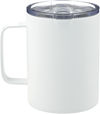 An image of a Custom Rover 14oz Vacuum Insulated Camp Mug in White!