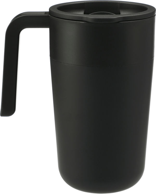 Am image of a Custom Sigrid 16oz ECO Mug with Recycled Plastic in Black!