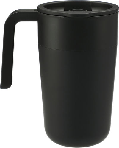 Am image of a Custom Sigrid 16oz ECO Mug with Recycled Plastic in Black!