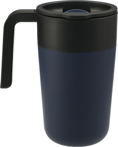 Am image of a Custom Sigrid 16oz ECO Mug with Recycled Plastic in Navy!