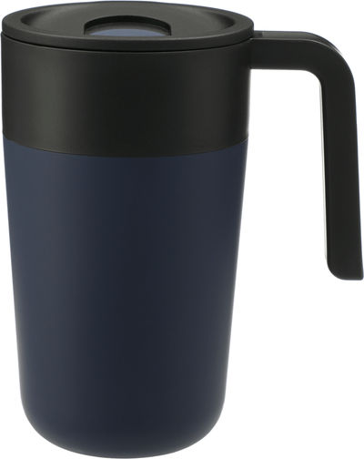 Am image of a Custom Sigrid 16oz ECO Mug with Recycled Plastic in Navy!