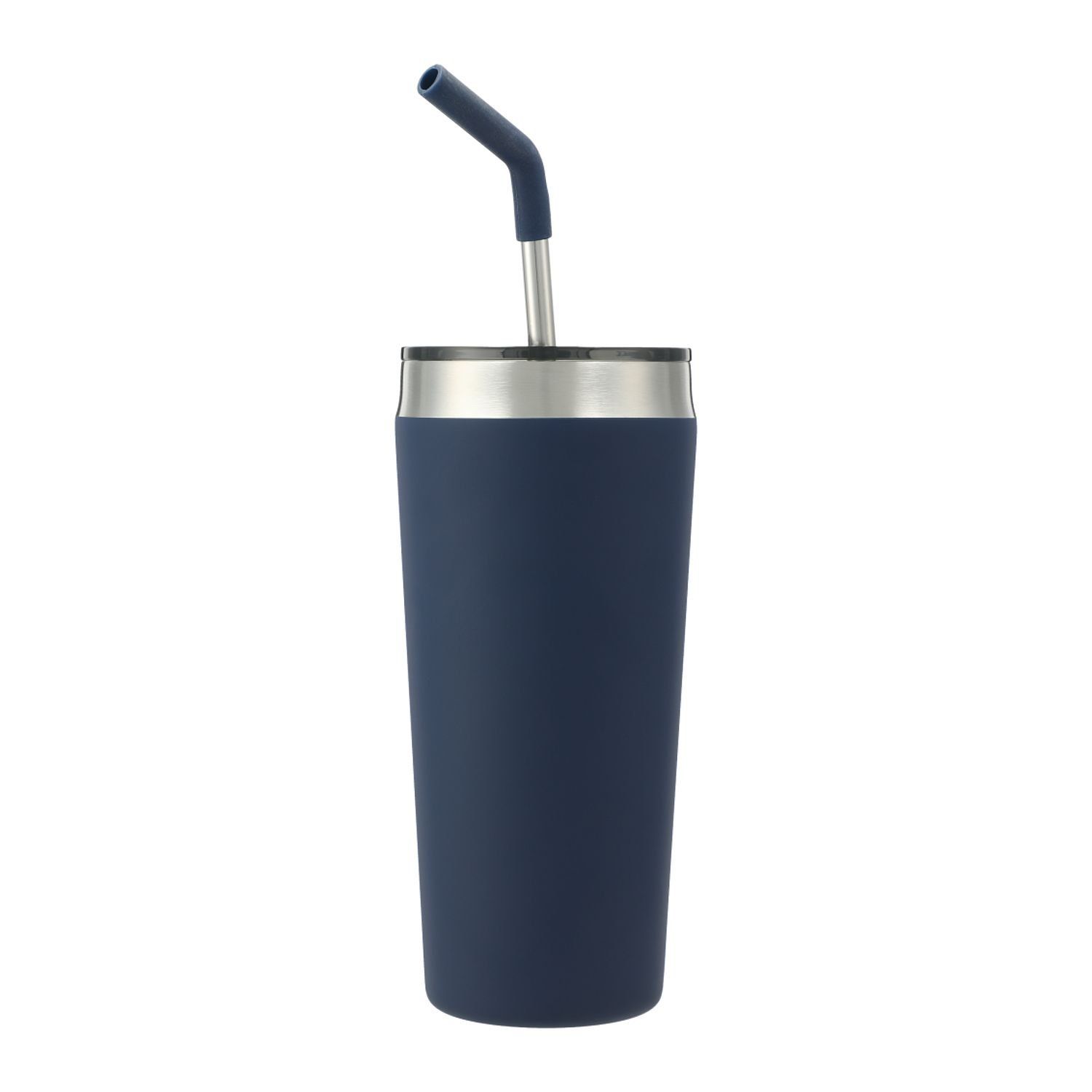 Faye 20oz Vacuum Tumbler with SS Straw in Navy