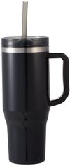 Am image of a Custom Thor 40 oz EcoFriendly Straw Tumbler in Black!