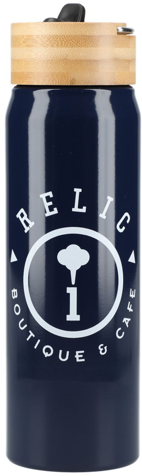 An image of a Custom Billy 26oz Eco Friendly Aluminum Bottle With FSC Bamboo Lid!