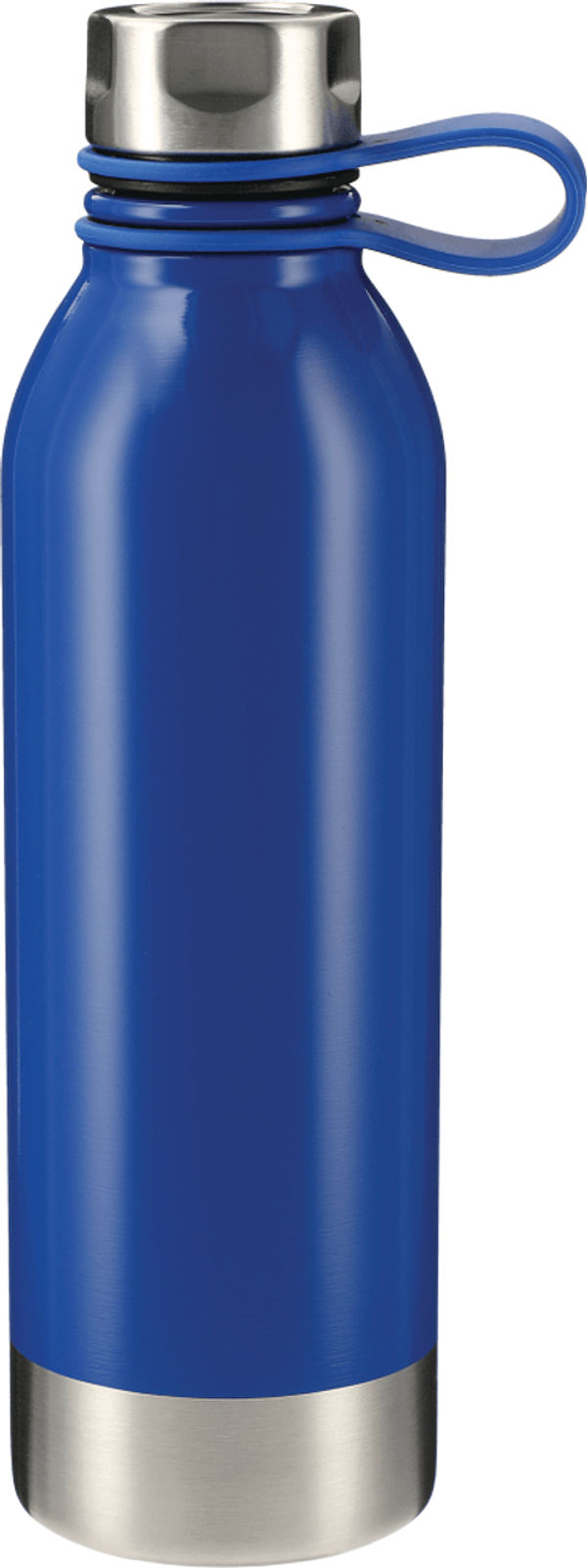 Am image of a Custom Perth 25oz Stainless Sports Bottle in Blue!