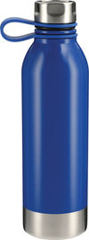 Am image of a Custom Perth 25oz Stainless Sports Bottle in Blue!
