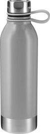 Am image of a Custom Perth 25oz Stainless Sports Bottle in Grey!
