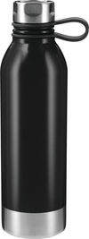 Am image of a Custom Perth 25oz Stainless Sports Bottle in Black!