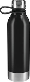 Am image of a Custom Perth 25oz Stainless Sports Bottle in Black!