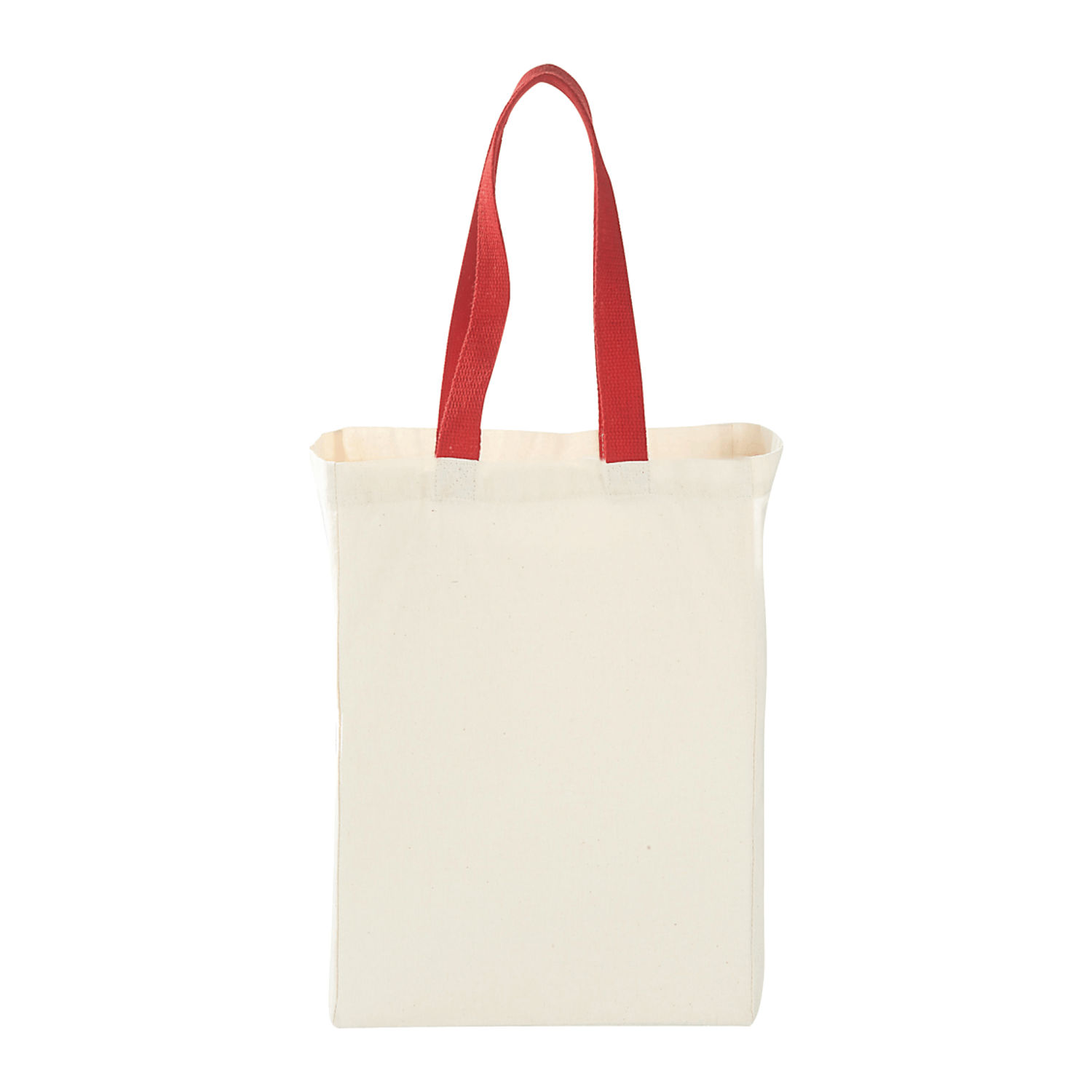 Nebraska 5oz Cotton Canvas Grocery Tote in Red