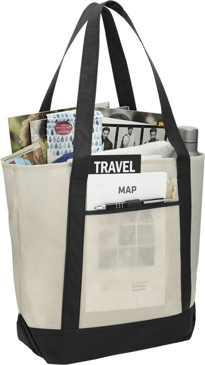 An image of a Custom Lighthouse Non Woven Boat Tote!